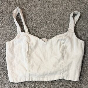 A New Day White Crop Top